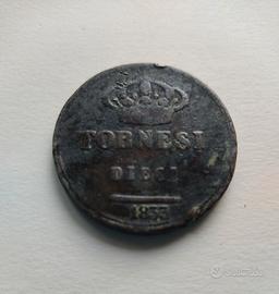 10 Tornesi 1833 Regno due Sicilie 