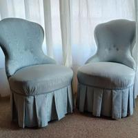 Coppia poltroncine azzurre