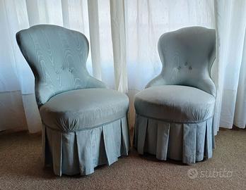Coppia poltroncine azzurre