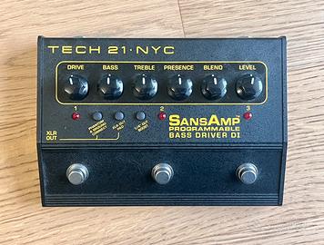 Sansamp Bass Driver DI programmabile Tech21