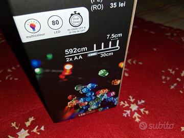 LUCI LED NATALE MULTICOLORE 