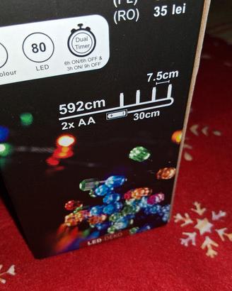 LUCI LED NATALE MULTICOLORE 