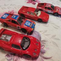 4 Burago Bburago Ferrari scala 1/43 macchinine old