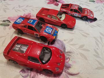 4 Burago Bburago Ferrari scala 1/43 macchinine old