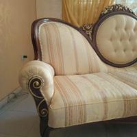 Divano classico 3 posti legno