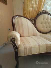 Divano classico 3 posti legno