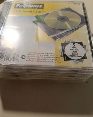 Set 5 Custodie Doppie CD/DVD (10mm) - NUOVE