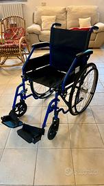 Carrozzina anziani pieghevole nuova