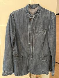 Giacca Denim Armani Jeans Collo Coreana 44 Origin