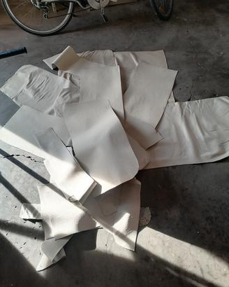 scampoli pelle cuoio per borse o cinturini 