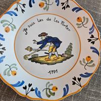Piatto in ceramica francese Nevers
