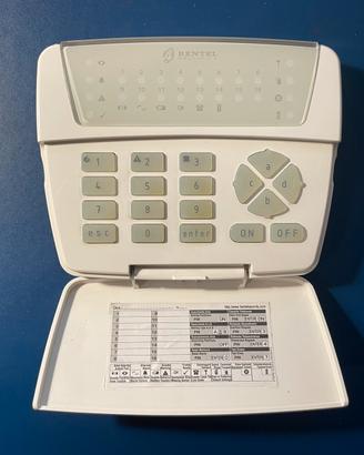 Tastiera allarme Bentel Security