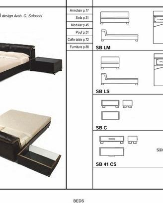 Rossi di Albizzate Letto in pelle