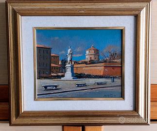 Dipinto olio di Giacomo Vaccaro "Livorno "