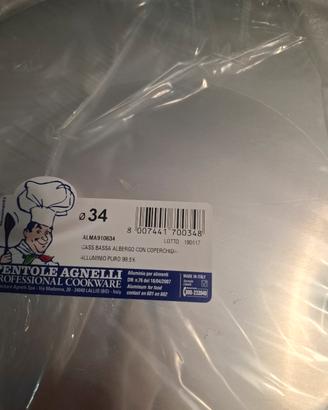 casseruola bassa 34 con coperchio