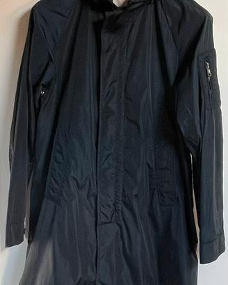 Giubbotto impermeabile Moncler uomo blu taglia 2