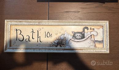 Stampa com cornice “Bath 10 cent”