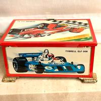 Scatola in latta vintage auto Formula 1 del 1976