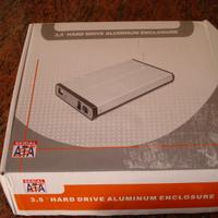 Scatola lettore hdd con hdd 160 gb