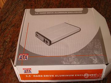 Scatola lettore hdd con hdd 160 gb