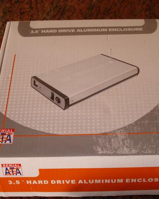 Scatola lettore hdd con hdd 160 gb