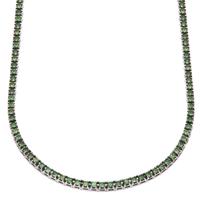 Collana tennis in oro e tzavoriti 9,60ct