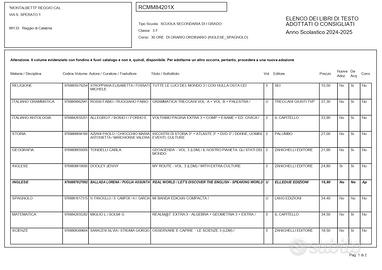 Libri scolastici scuole medie classe 3°
