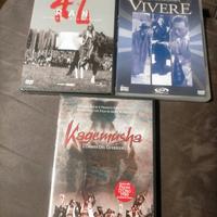 Lotto 3 DVD film di Akira Kurosawa.Nuovi