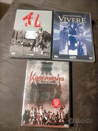 Lotto 3 DVD film di Akira Kurosawa.Nuovi