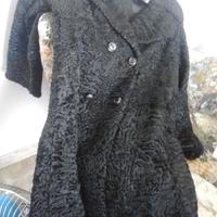 Pelliccia agnellino vintage nera