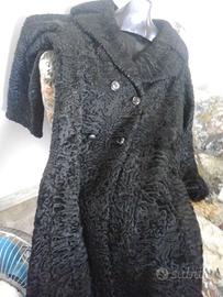 Pelliccia agnellino vintage nera