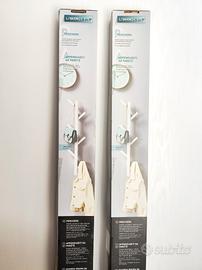 due confezioni appendiabiti da parete effetto ramo