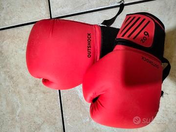 Guantoni da Boxe Outshock 6 oz Rossi - Come Nuovi