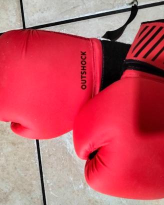 Guantoni da Boxe Outshock 6 oz Rossi - Come Nuovi