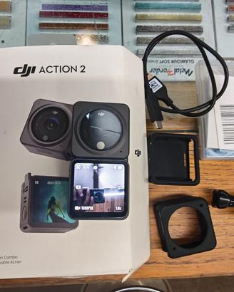 Dji action 2 con accessori, perfetta