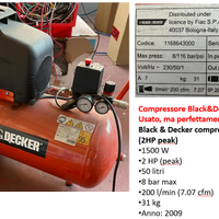 Compressore Black&Decker 50 litri