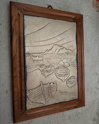 Quadro in argento 925 paesaggio