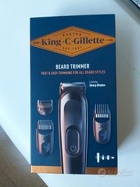 king c.gillette kit regolabarba uomo NUOVO MAI APE