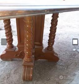 Tavolo da giardino o cucina rettangolare in legno