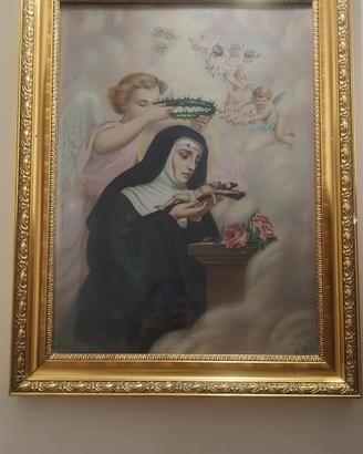Quadro devozionale d'epoca da parete.