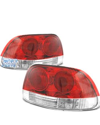 FANALI HONDA CRX DEL SOL 92-97 LOOK LEXUS ROSSO BI
