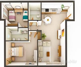 Spazioso trilocale a Cittiglio