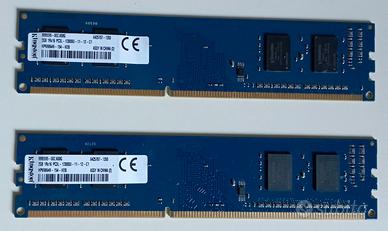 MODULI MEMORIA RAM DDR3 2GB PC DESKTOP