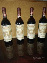 4 bottiglie di Chianti del 1962 