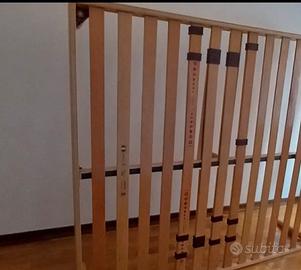 Doghe e rete  in legno letto matrimoniale