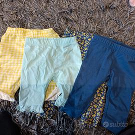 set pantaloni e maglie bimba taglia 3 mesi 