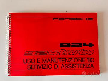 libretto uso e manutenzione Porsche 924
