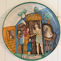 Piatto ceramica vietrese “l’ospitalita”