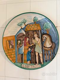 Piatto ceramica vietrese “l’ospitalita”