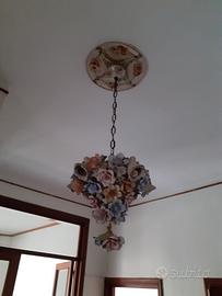 lampadario con fiori